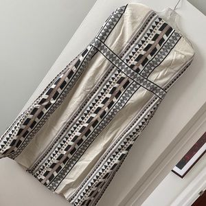 Banana republic strapless geometric dress. Size XL Tall. NWT.